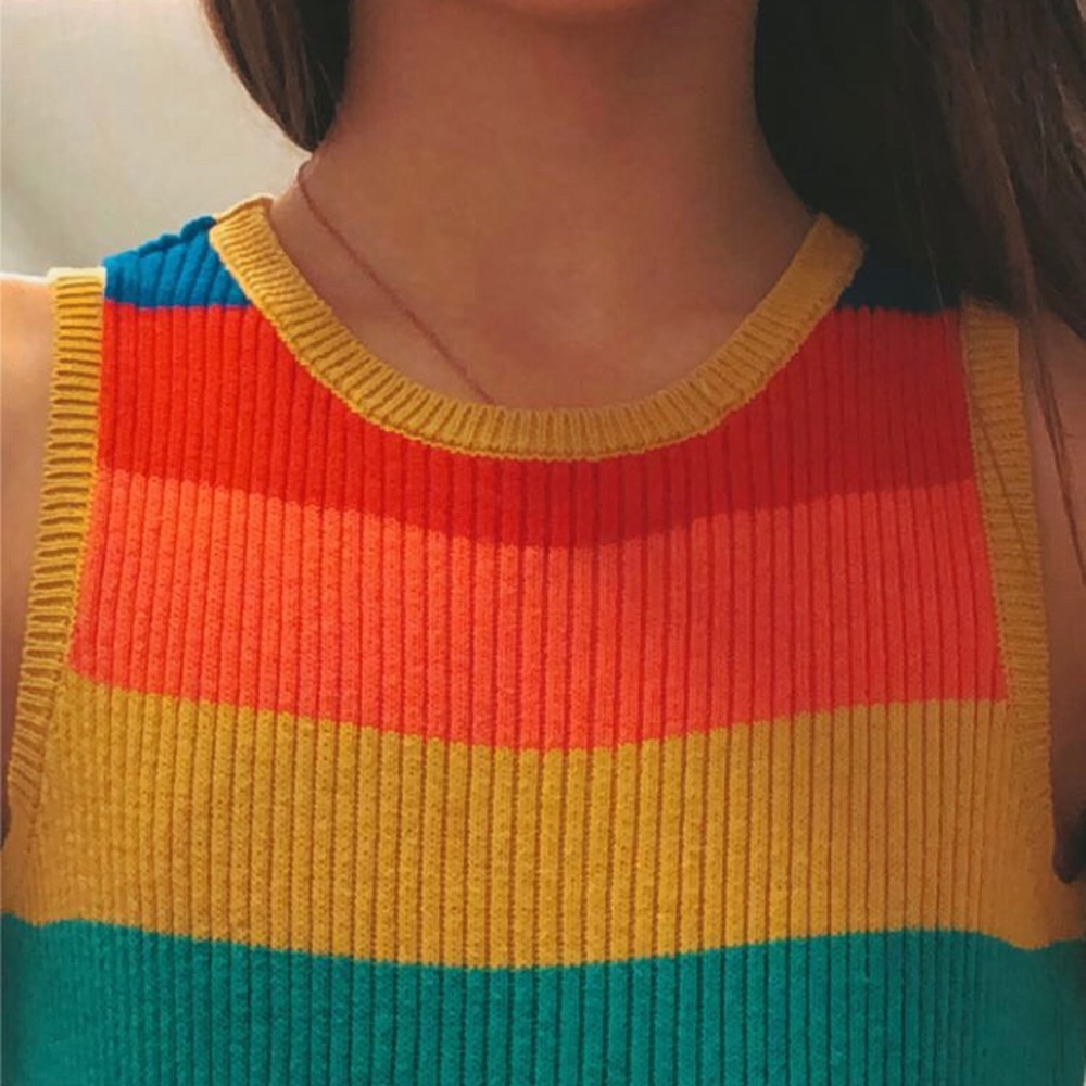RARE rainbow tank top